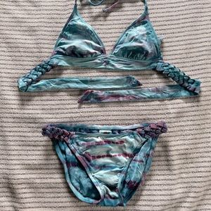 tie dye swimsuit bikini